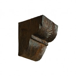 Декоративная консоль из полиуретана рустик EQ 016 classic темная 12х12